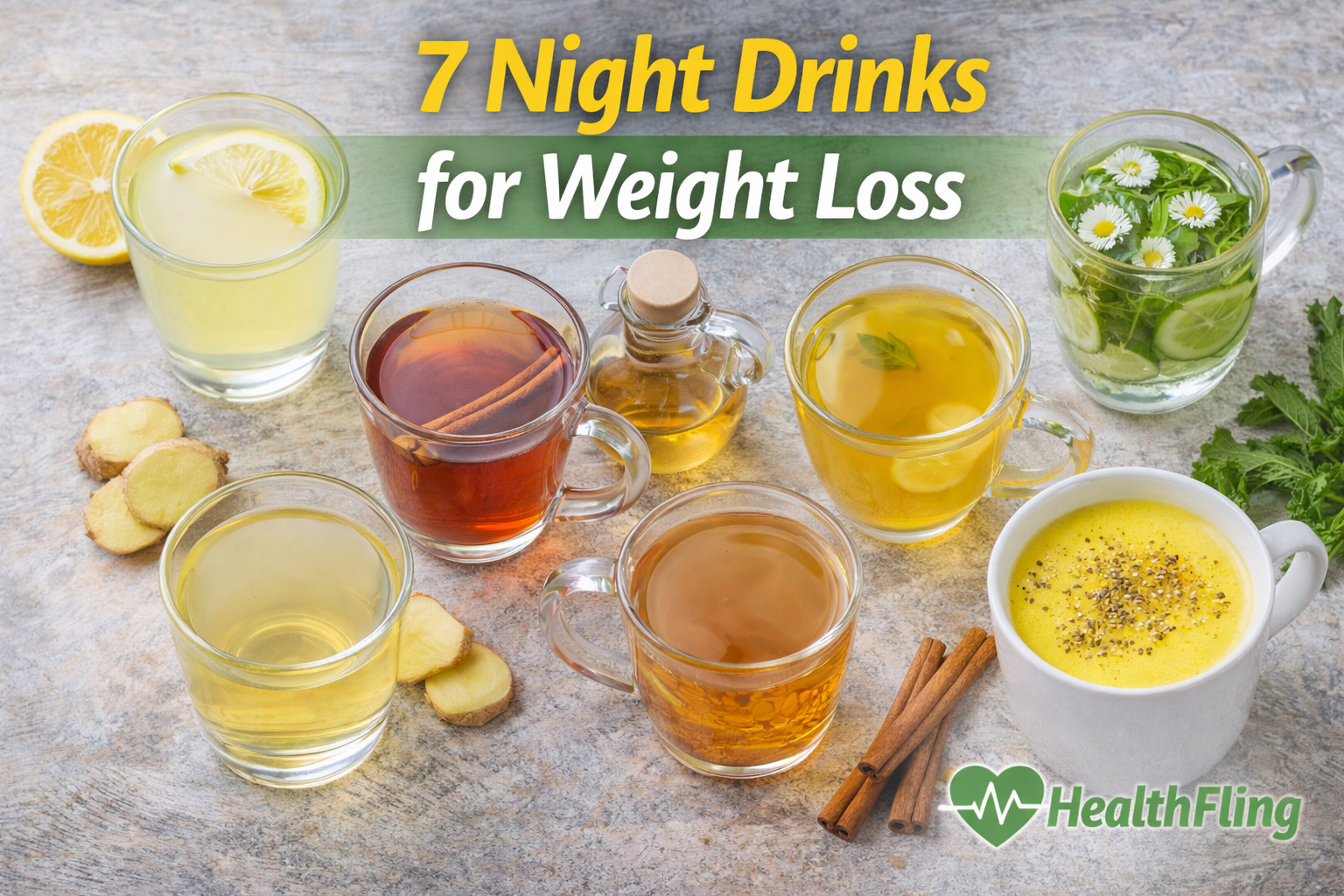 night drinks for weight loss including lemon water, cinnamon tea and turmeric milk – HealthFling