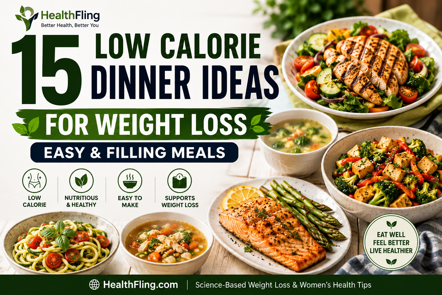 15 low calorie dinner ideas for weight loss