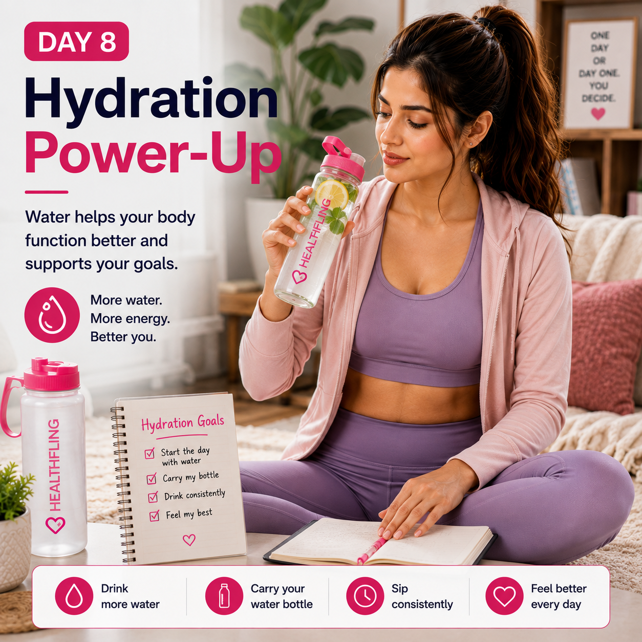 HealthFling healthy drinks challenge