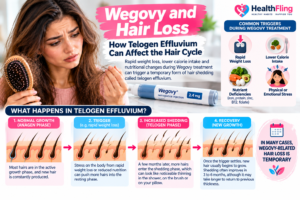 Wegovy hair loss and telogen effluvium after rapid weight loss